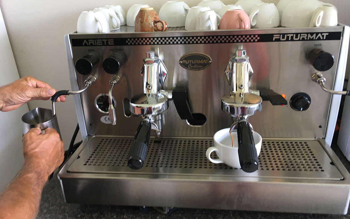 LVHarrods Mobile Coffee Barista Service. Stylish & Covid-safe too